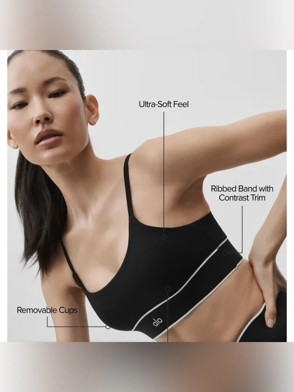 ALO Yoga Softsculpt Amp It Up Bra Black M